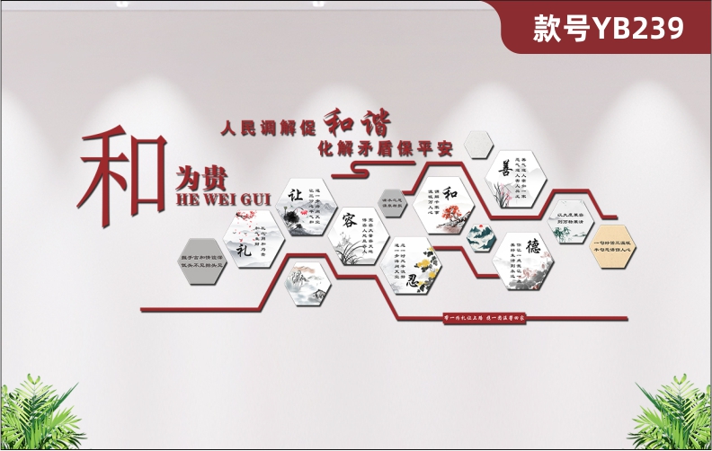 定制社區(qū)派出所司法機關(guān)人民行政矛盾調(diào)解文化墻調(diào)解室制度標(biāo)語墻貼