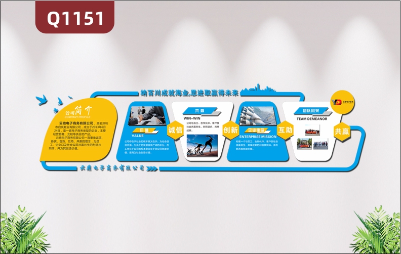 定制企業(yè)文化墻公司簡介經(jīng)營理念文化企業(yè)價值觀公司團隊風(fēng)采展示墻貼