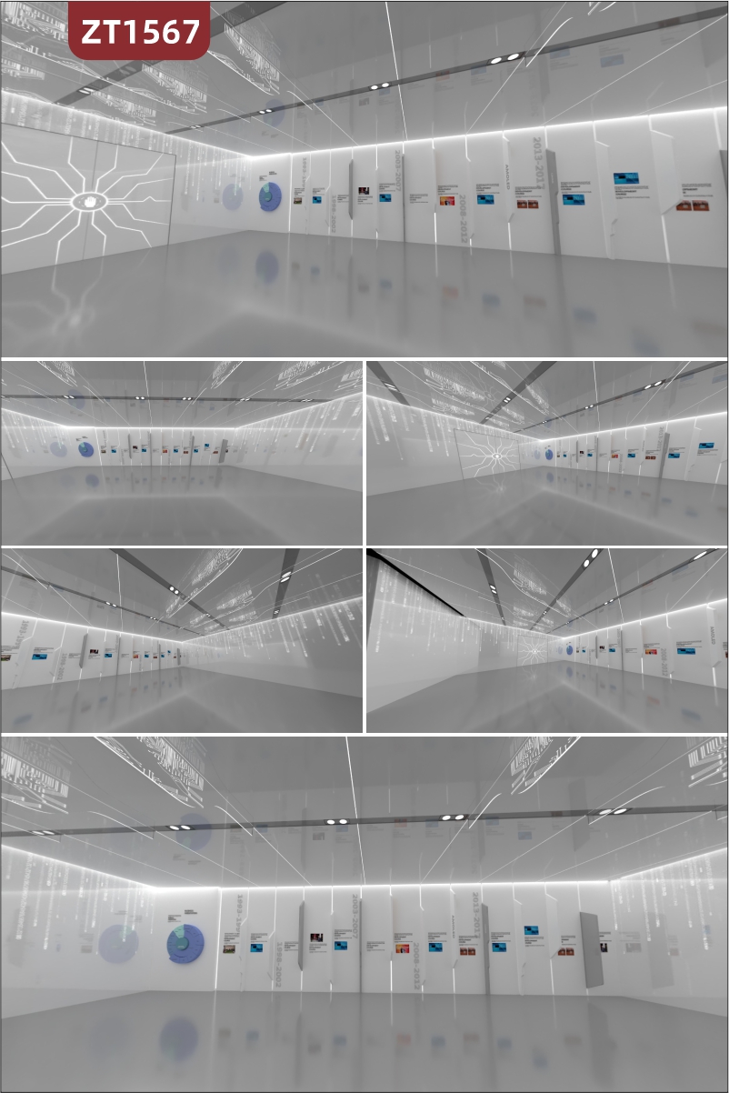定制企業(yè)科技展廳展館設(shè)計(jì)制作施工一體化現(xiàn)代簡(jiǎn)約風(fēng)大廳公司文化墻裝飾