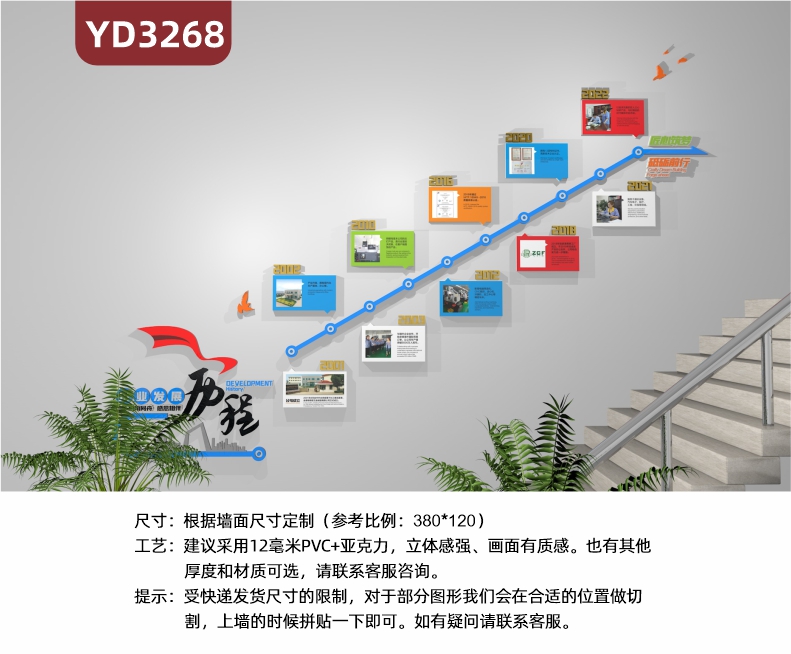 定制公司就業(yè)發(fā)展主題背景墻企業(yè)成立歷程文化宣傳簡約大氣展示墻